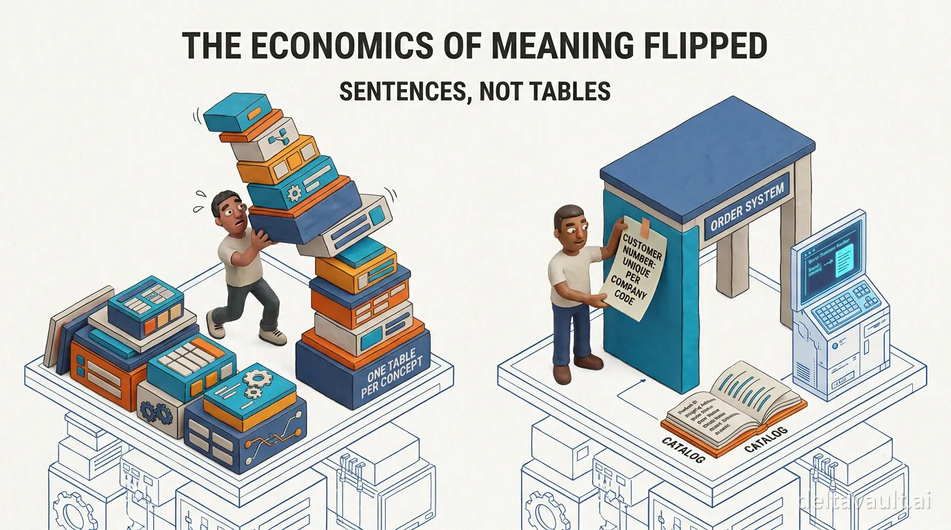 The economics of meaning flipped